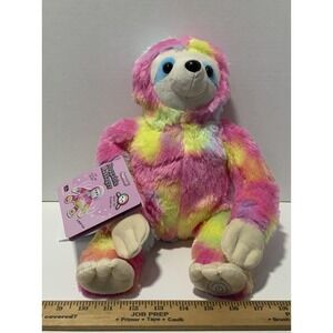 Health Touch Huggable Massager Vibrating multi-colored sloth pink blue Plush New